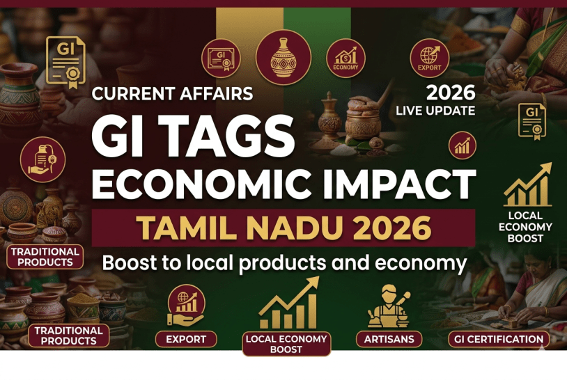 Economic Impact of Five New GI Tags in Tamil Nadu 2026