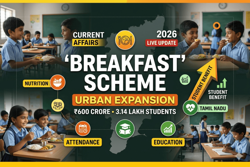 Chief Minister's Breakfast Scheme Urban Expansion 2026
