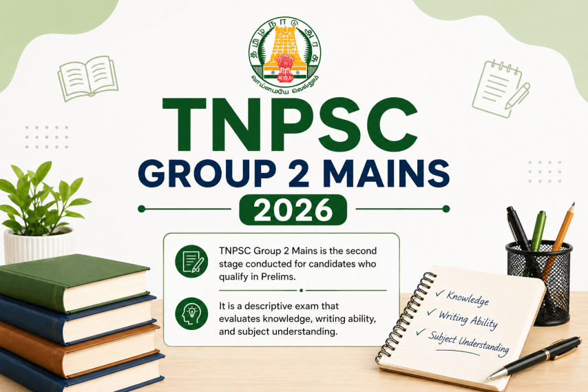 TNPSC Group 2 Mains Examination for Recruitment 2026