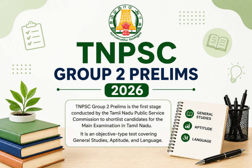TNPSC Group 2 Preliminary Examination for Recruitment 2026