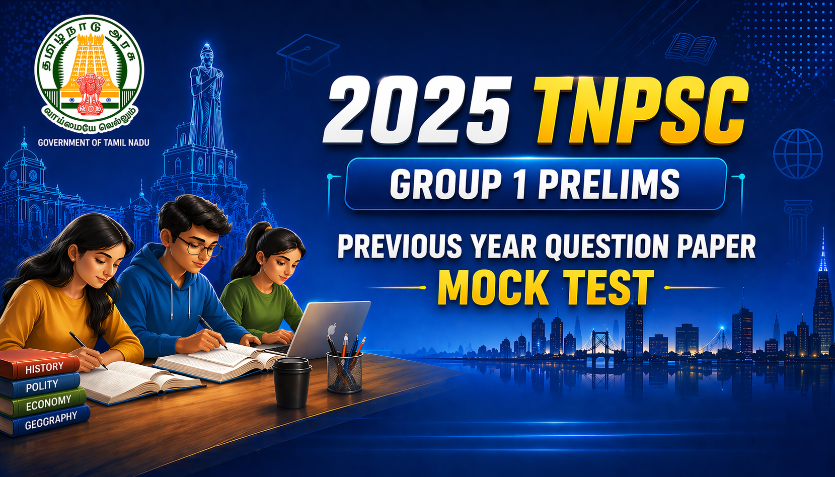 TNPSC Group 1 Prelims 2025 Previous Year Paper (General Studies) | Real Exam Mock Test